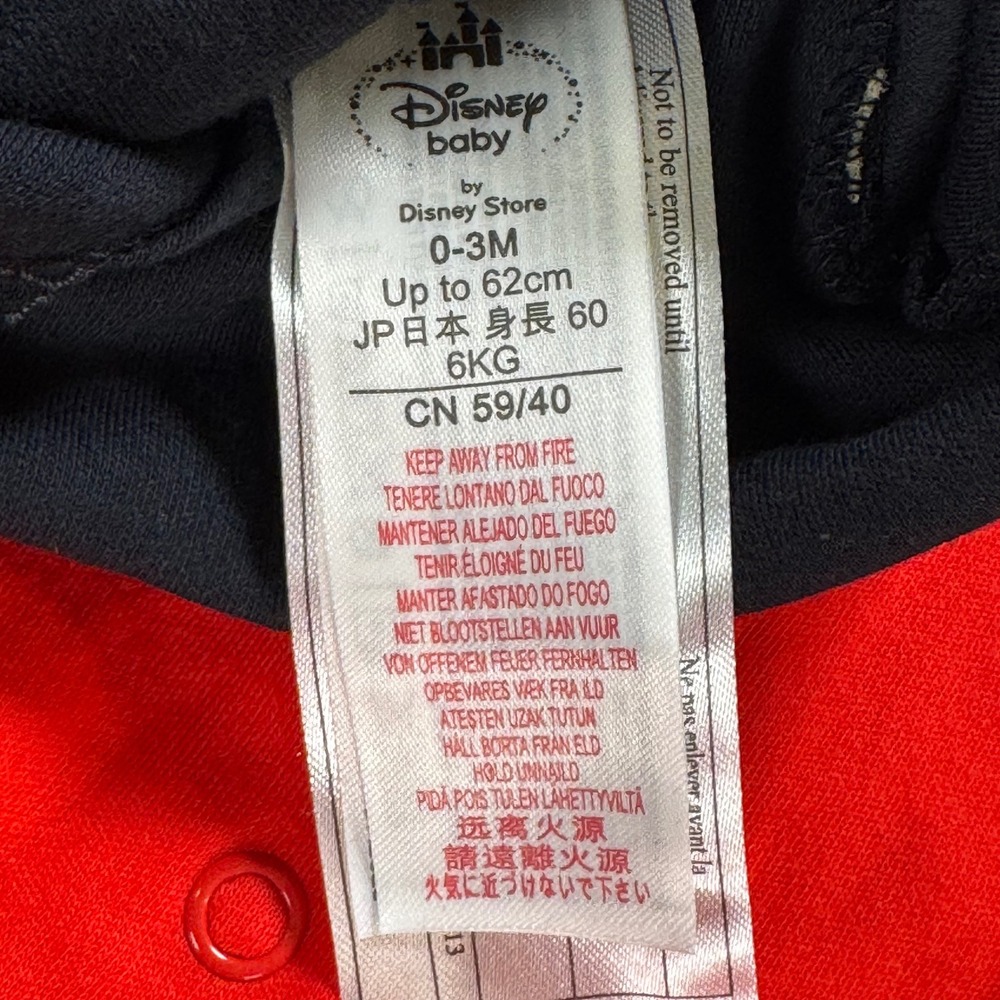Disney Store Minnie Mouse Baby Costume Dress Hat Set 0-3M NWT Organic Cotton - Picture 10 of 15